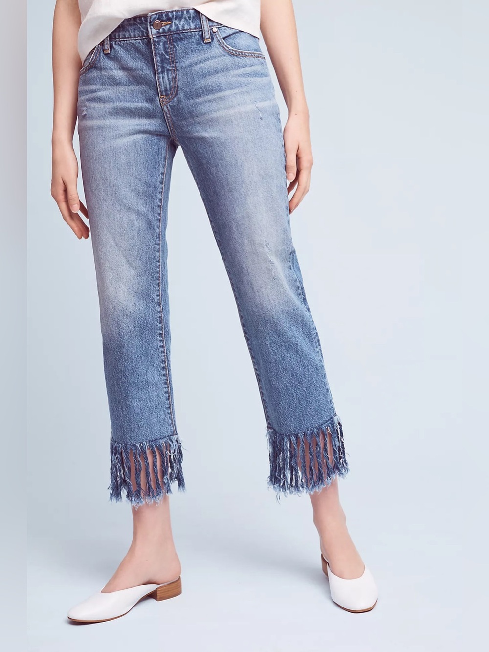 Anthropologie Pilcro Hyphen Mid-Rise Relaxed Boyfriend Jeans size 27